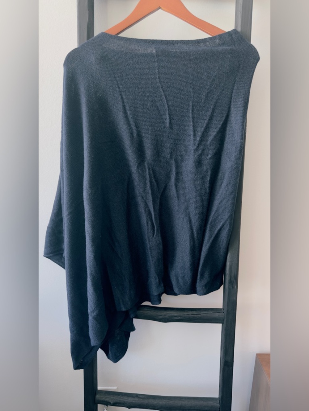 J. Crew Dark Navy Knit Poncho Top - Picture 5 of 5